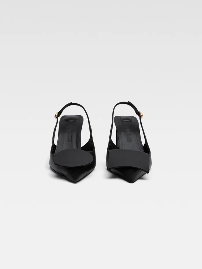 Women The High Duelo Slingbacks Black JACQUEMUS Shoes Women The High Duelo Slingbacks Black JACQUEMUS Shoes