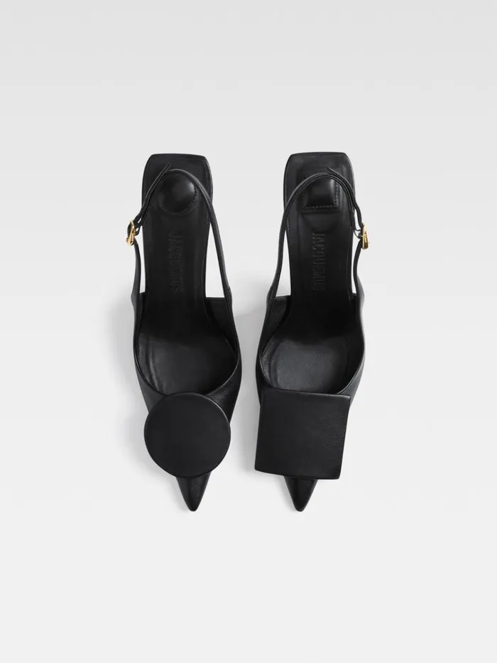 Women The High Duelo Slingbacks Black JACQUEMUS Shoes Women The High Duelo Slingbacks Black JACQUEMUS Shoes