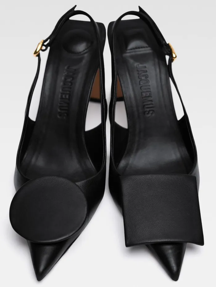 Women The High Duelo Slingbacks Black JACQUEMUS Shoes Women The High Duelo Slingbacks Black JACQUEMUS Shoes