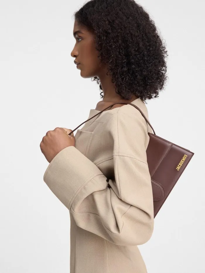 Women The Long Bambino Brown JACQUEMUS Shoulder Bags