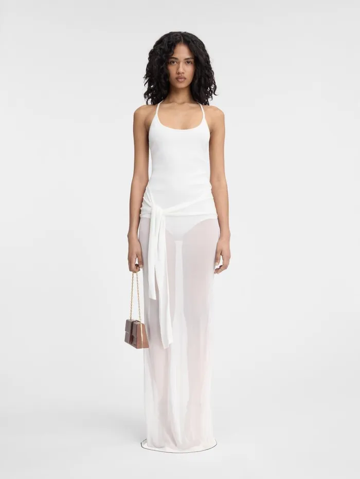 Women The Nodo Knit Dress Offwhite JACQUEMUS Dresses and Skirts