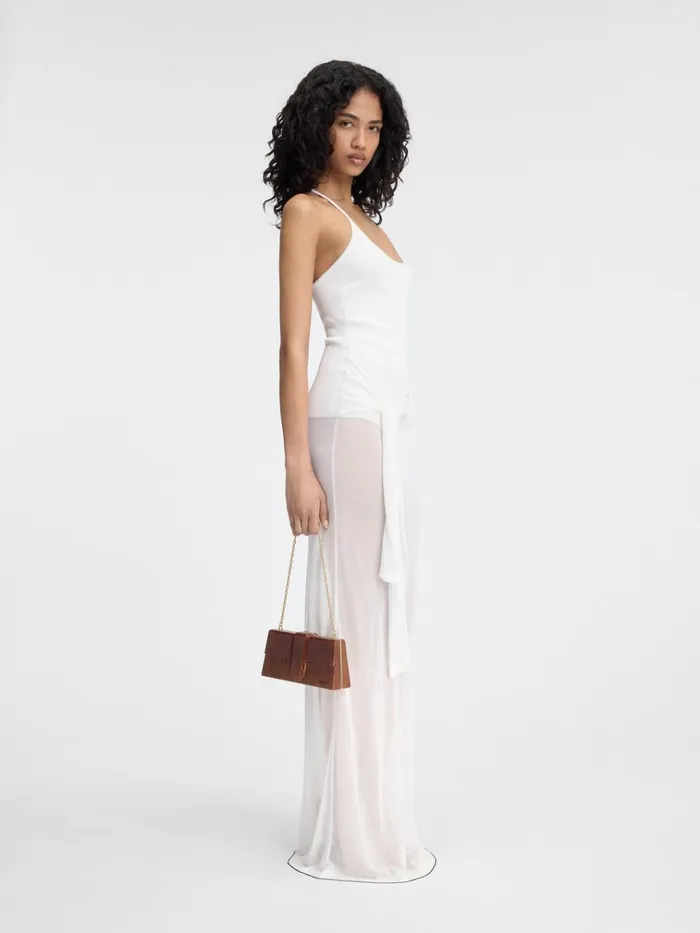Women The Nodo Knit Dress Offwhite JACQUEMUS Dresses and Skirts Women The Nodo Knit Dress Offwhite JACQUEMUS Dresses and Skirts
