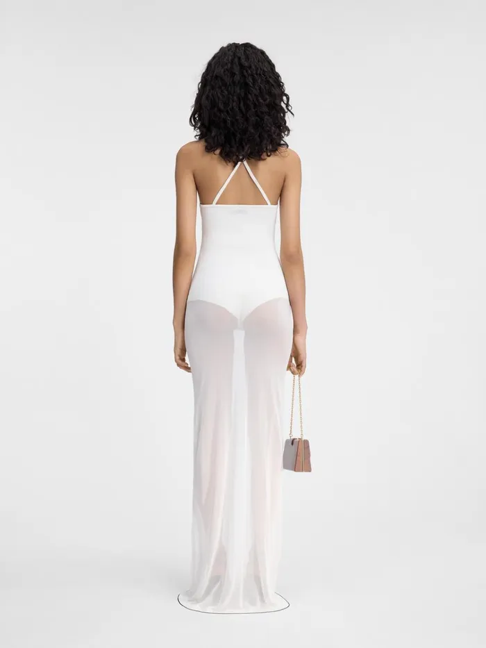 Women The Nodo Knit Dress Offwhite JACQUEMUS Dresses and Skirts Women The Nodo Knit Dress Offwhite JACQUEMUS Dresses and Skirts