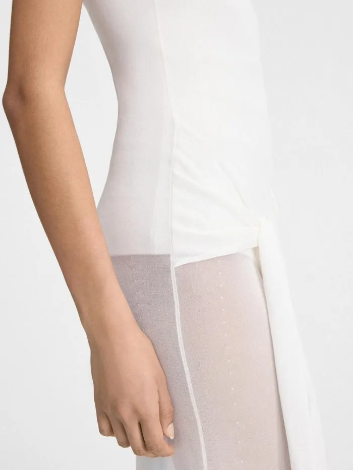 Women The Nodo Knit Dress Offwhite JACQUEMUS Dresses and Skirts Women The Nodo Knit Dress Offwhite JACQUEMUS Dresses and Skirts