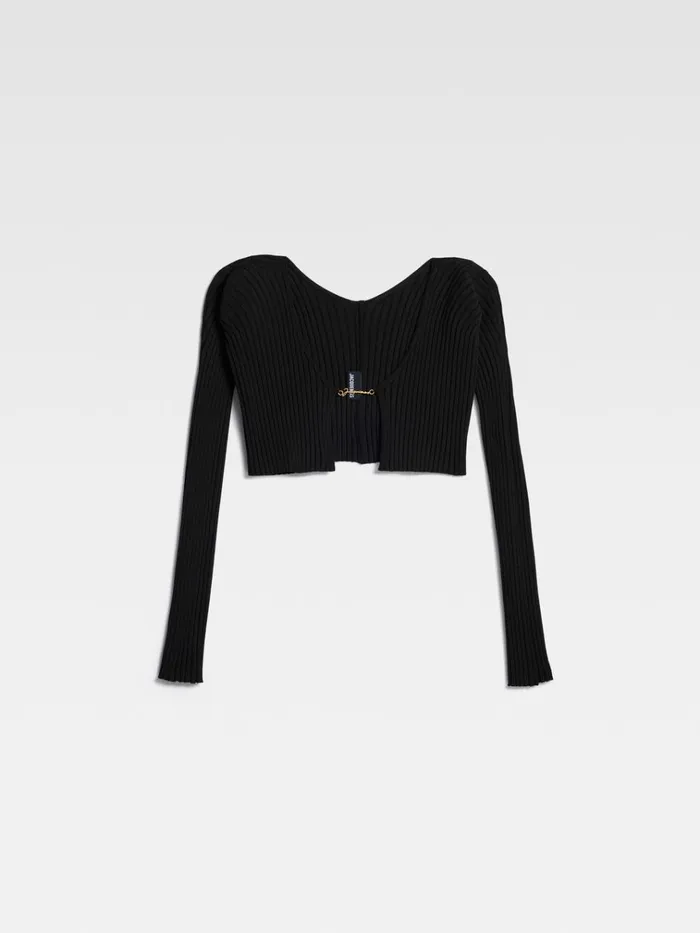 Women The Pral Knit Black JACQUEMUS Knits Women The Pral Knit Black JACQUEMUS Knits