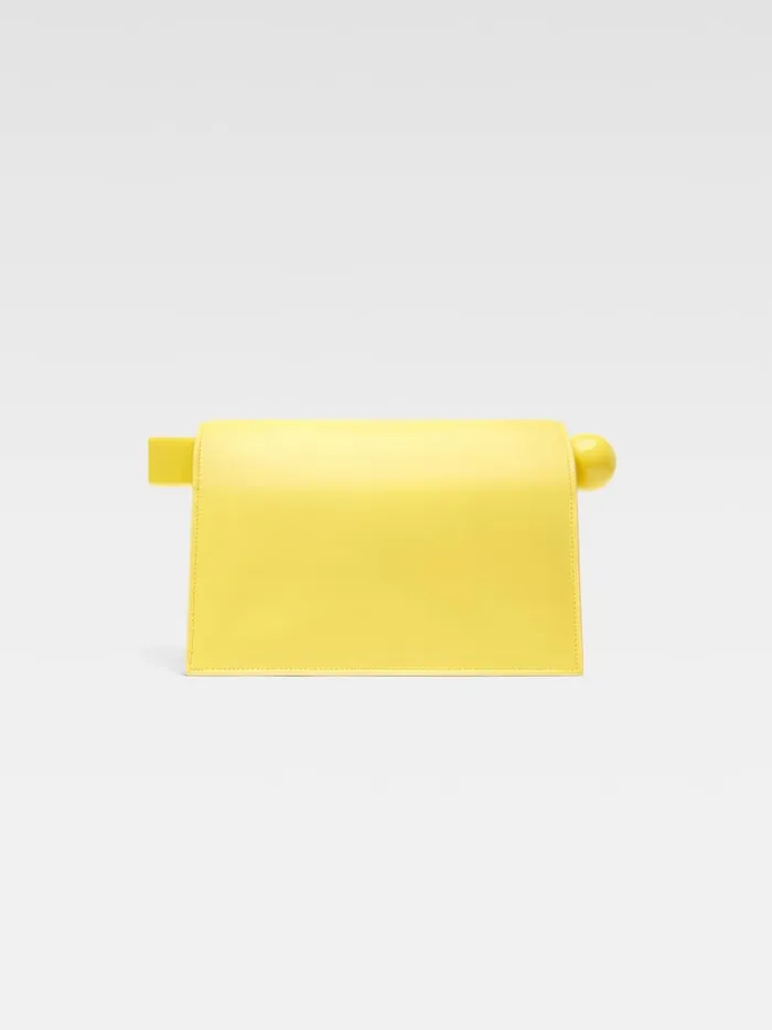 Women The Rond Carr Clutch Yellow JACQUEMUS Crossbody and Handbags Women The Rond Carr Clutch Yellow JACQUEMUS Crossbody and Handbags