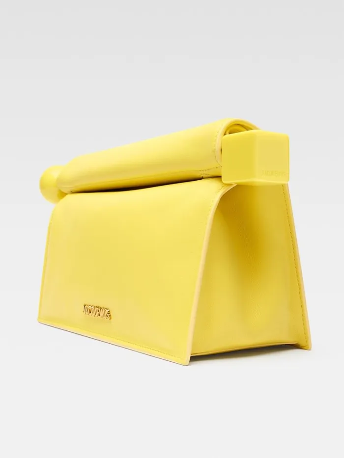 Women The Rond Carr Clutch Yellow JACQUEMUS Crossbody and Handbags Women The Rond Carr Clutch Yellow JACQUEMUS Crossbody and Handbags