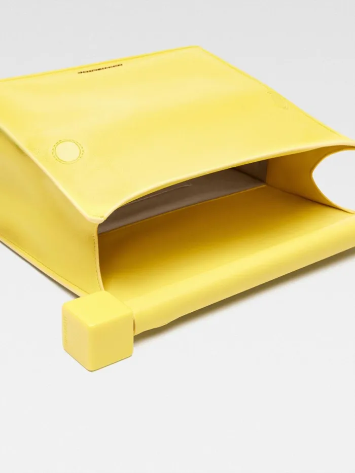 Women The Rond Carr Clutch Yellow JACQUEMUS Crossbody and Handbags Women The Rond Carr Clutch Yellow JACQUEMUS Crossbody and Handbags