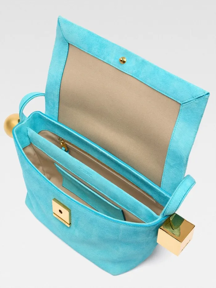 Women The Rond Carr Light Turquoise JACQUEMUS Shoulder Bags Women The Rond Carr Light Turquoise JACQUEMUS Shoulder Bags