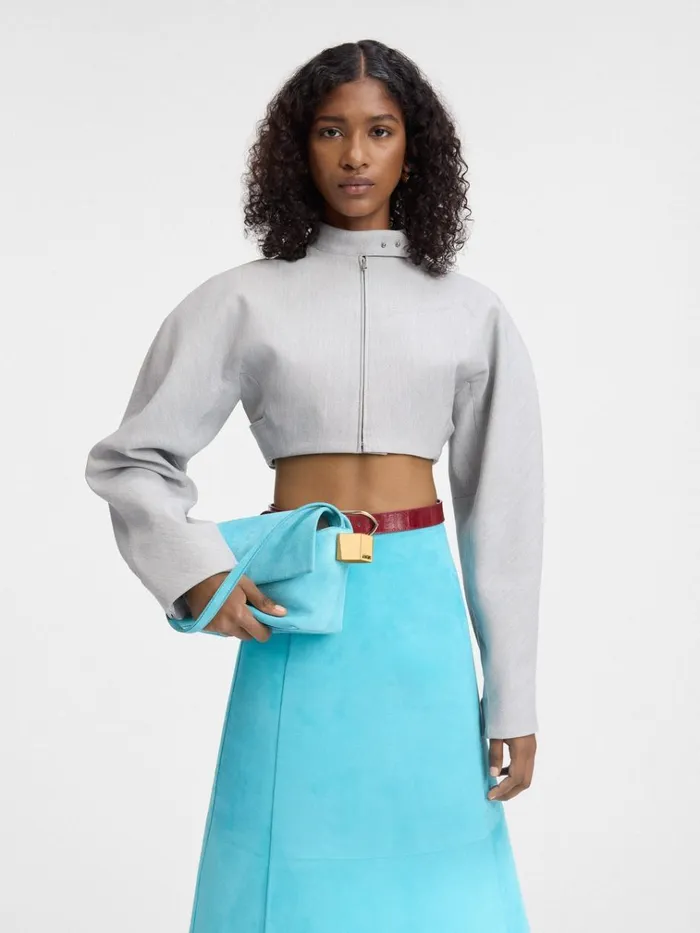 Women The Rond Carr Light Turquoise JACQUEMUS Shoulder Bags Women The Rond Carr Light Turquoise JACQUEMUS Shoulder Bags