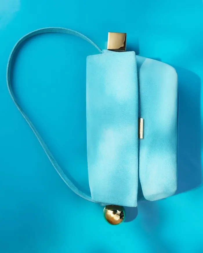 Women The Rond Carr Light Turquoise JACQUEMUS Shoulder Bags Women The Rond Carr Light Turquoise JACQUEMUS Shoulder Bags