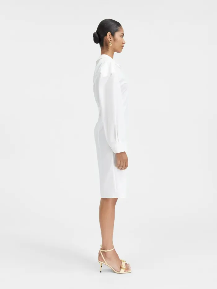Women The Shirt Dress White JACQUEMUS Dresses and Skirts Women The Shirt Dress White JACQUEMUS Dresses and Skirts