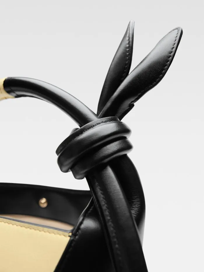 Women The Small Tourni Pale Yellow Black JACQUEMUS Crossbody and Handbags