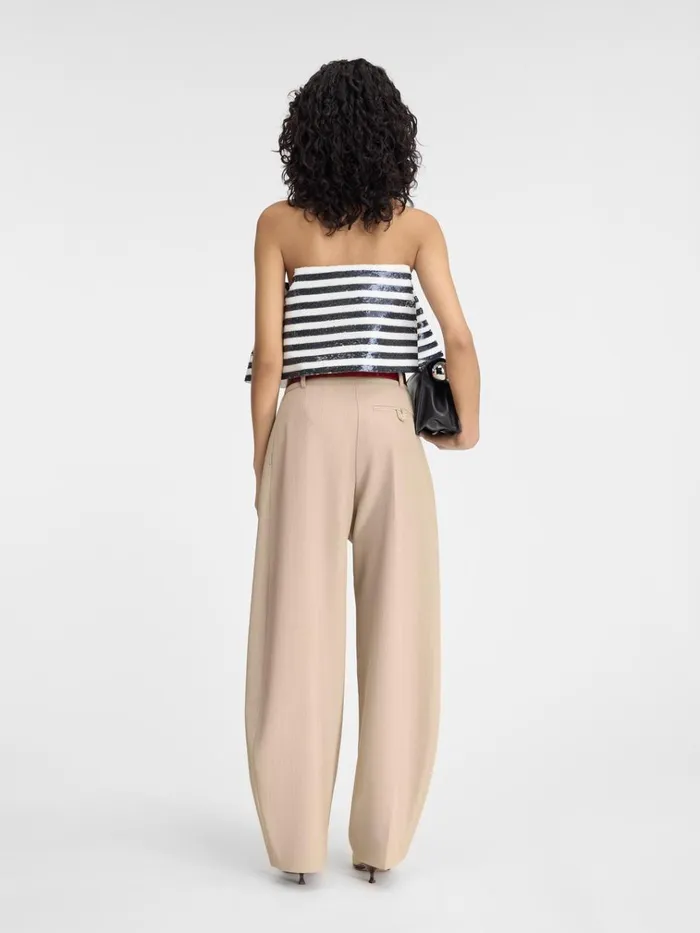 Women The Spezia Top Embroidered Sequins Stripes Navy White JACQUEMUS Tops and Shirts Women The Spezia Top Embroidered Sequins Stripes Navy White JACQUEMUS Tops and Shirts
