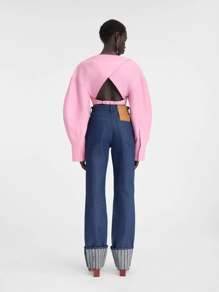 Women The Straight DeNmes Denim Pants Navy Navy Stripes JACQUEMUS Denim Women The Straight DeNmes Denim Pants Navy Navy Stripes JACQUEMUS Denim