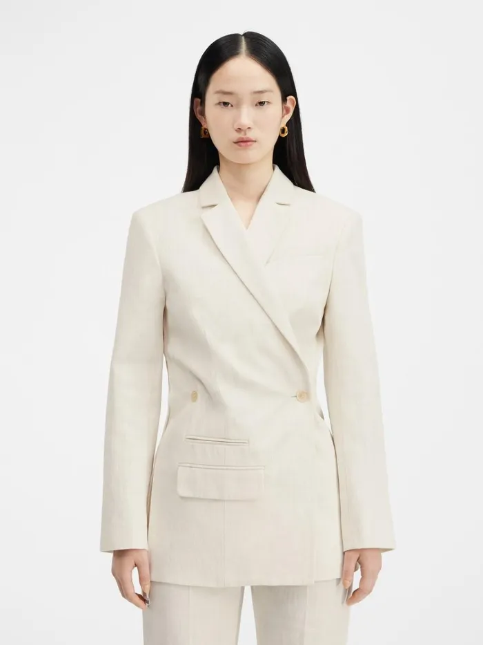 Women The Tibau Jacket Offwhite JACQUEMUS Coats and Jackets Women The Tibau Jacket Offwhite JACQUEMUS Coats and Jackets