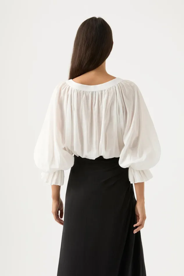 Women Tops Aje Le Corsaire Blouse Ivory