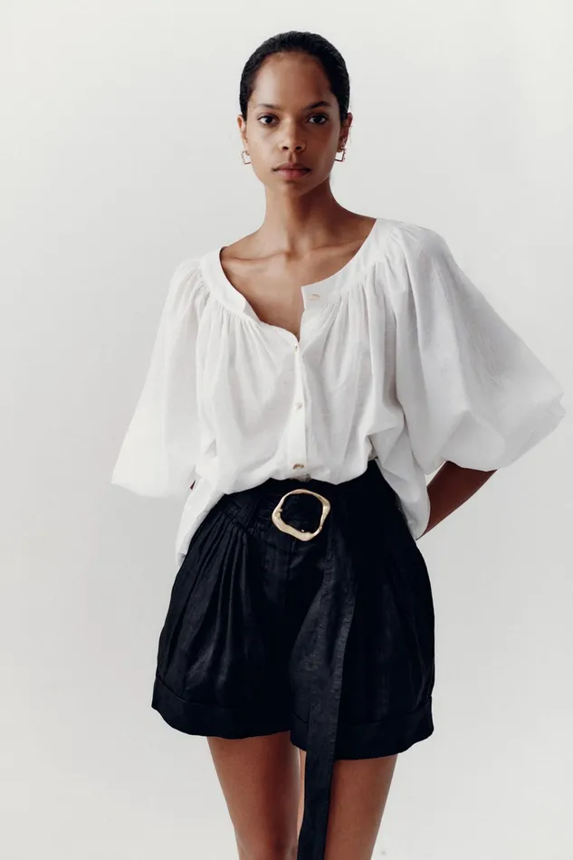 Women Tops Aje Le Corsaire Blouse Ivory