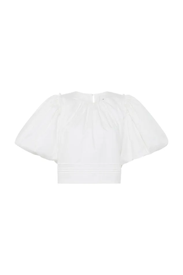 Women Tops Aje Ney Pin Tuck Detail Top Ivory