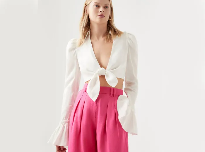 Women Tops Aje Nicole Twist Top Ivory