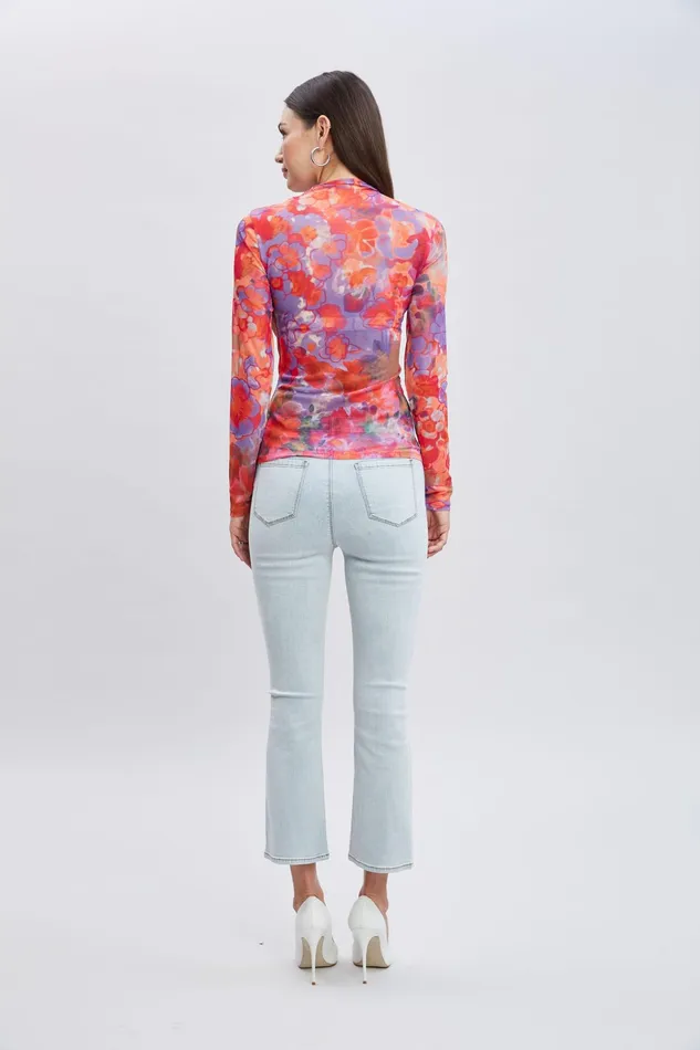 Women Tops and Sweaters Elie Tahari Bloomsbury Mesh Knit Multi