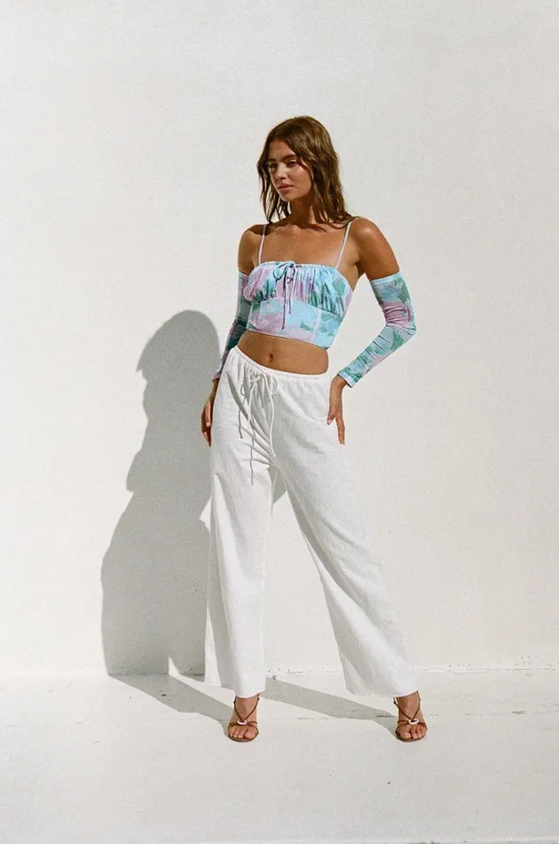 Women Tops SABO SKIRT Oceana Top 8211 Water Lilies