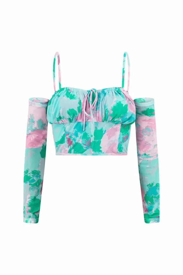 Women Tops SABO SKIRT Oceana Top 8211 Water Lilies Women Tops SABO SKIRT Oceana Top 8211 Water Lilies