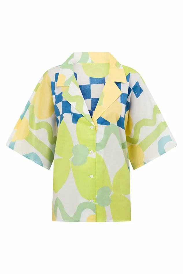 Women Tops SABO SKIRT Seona Top 8211 Checker Floral Aliza
