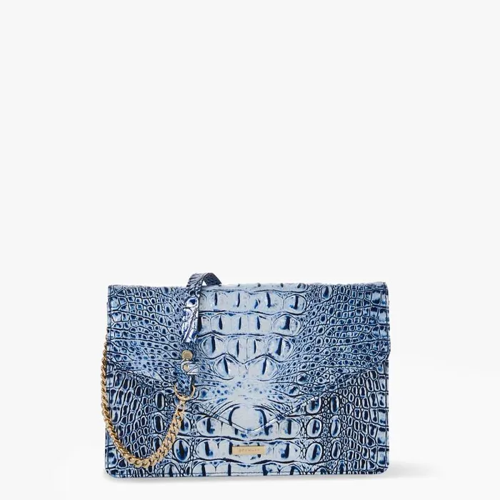 Women Wendy Coastal Blue Melbourne Brahmin Crossbodies Chevron