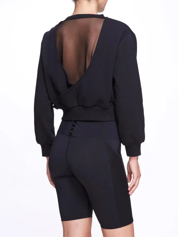 Women Wilma Sweatshirt Black Marchesa Tops