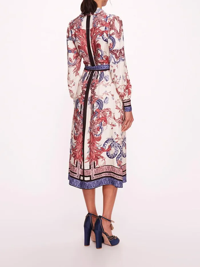 Women Zea Shirtdress Rose Multi Marchesa Marchesa Rosa