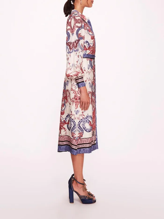 Women Zea Shirtdress Rose Multi Marchesa Marchesa Rosa