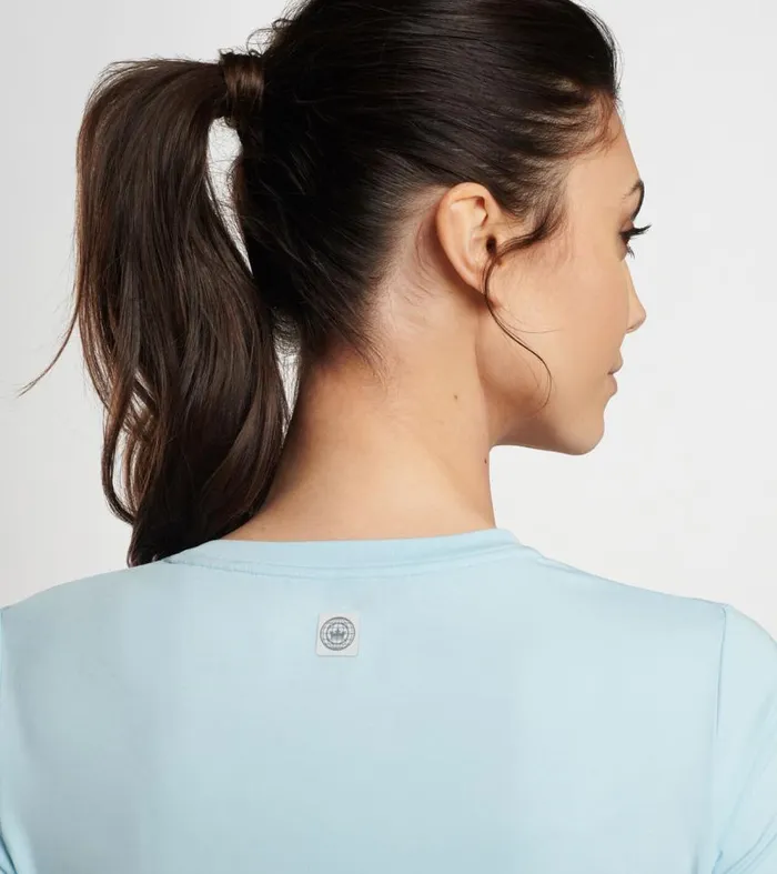 Womens Lunar Performance Tee Cirrus Blue Peter Millar Polos and Shirts Womens Lunar Performance Tee Cirrus Blue Peter Millar Polos and Shirts