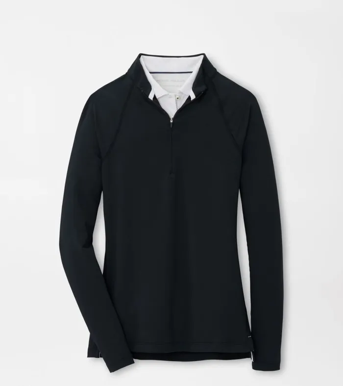 Womens RaglanSleeve Perth Layer Black Peter Millar Pullovers and Layers