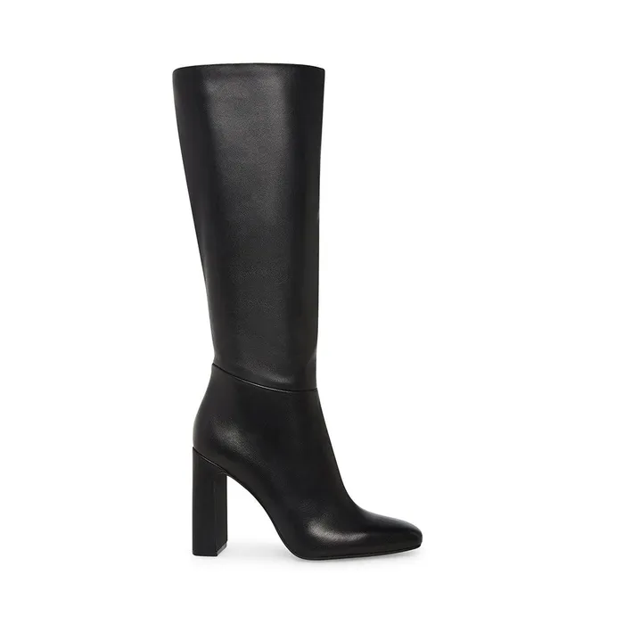 Womens Steve Madden Boots and Booties Ally Black Leather