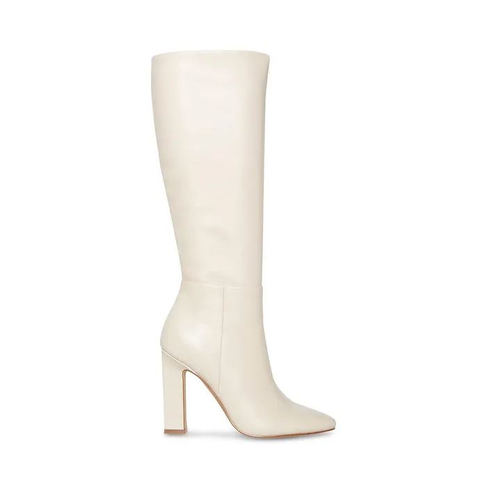 Womens Steve Madden Boots and Booties Archers Bone Leather