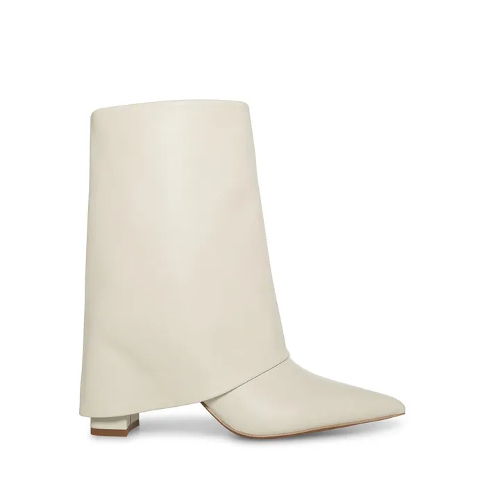 Womens Steve Madden Boots and Booties Fallon Bone Leather
