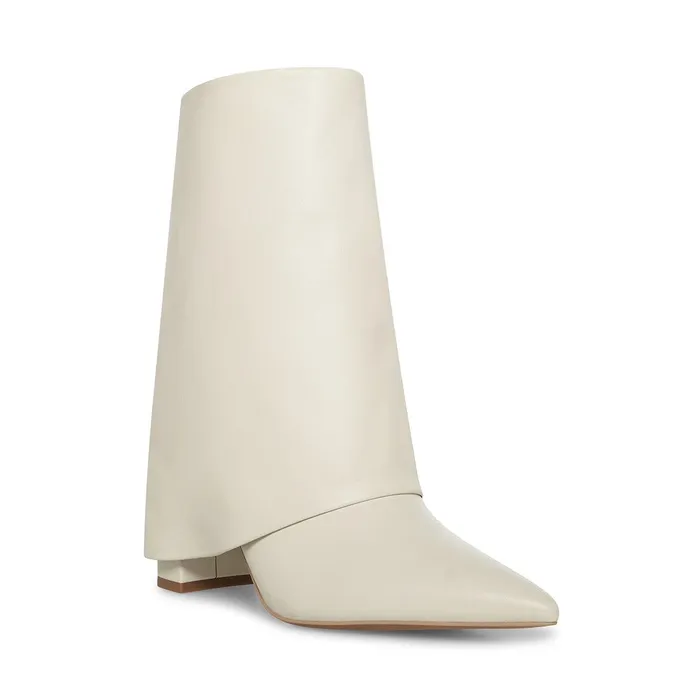 Womens Steve Madden Boots and Booties Fallon Bone Leather