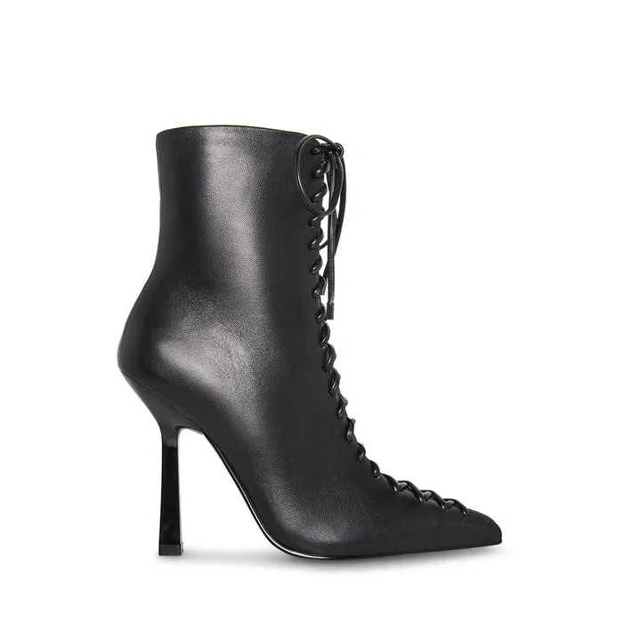 Womens Steve Madden Boots and Booties Katari Black Leather