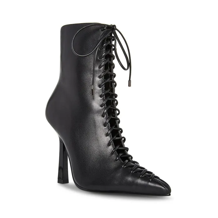 Womens Steve Madden Boots and Booties Katari Black Leather