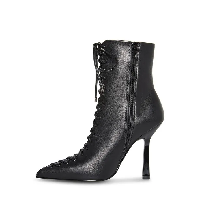 Womens Steve Madden Boots and Booties Katari Black Leather