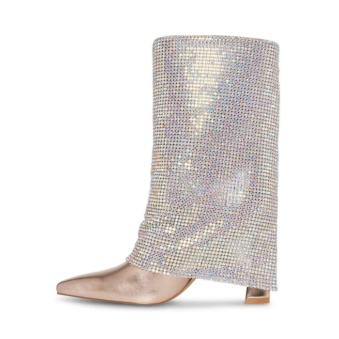 Womens Steve Madden Boots and Booties Sparkle Rhinestones