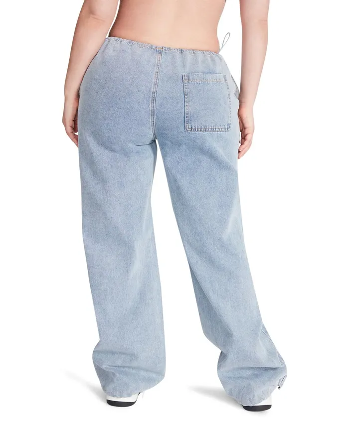 Womens Steve Madden Bottoms Pia Parachute Pant Denim Fabric