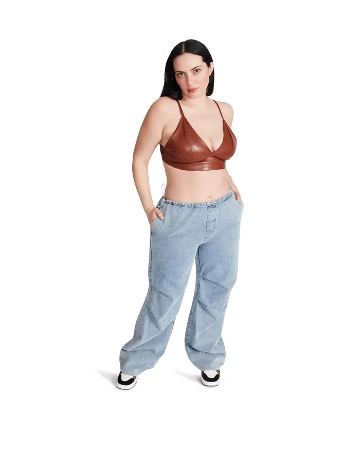 Womens Steve Madden Bottoms Pia Parachute Pant Denim Fabric