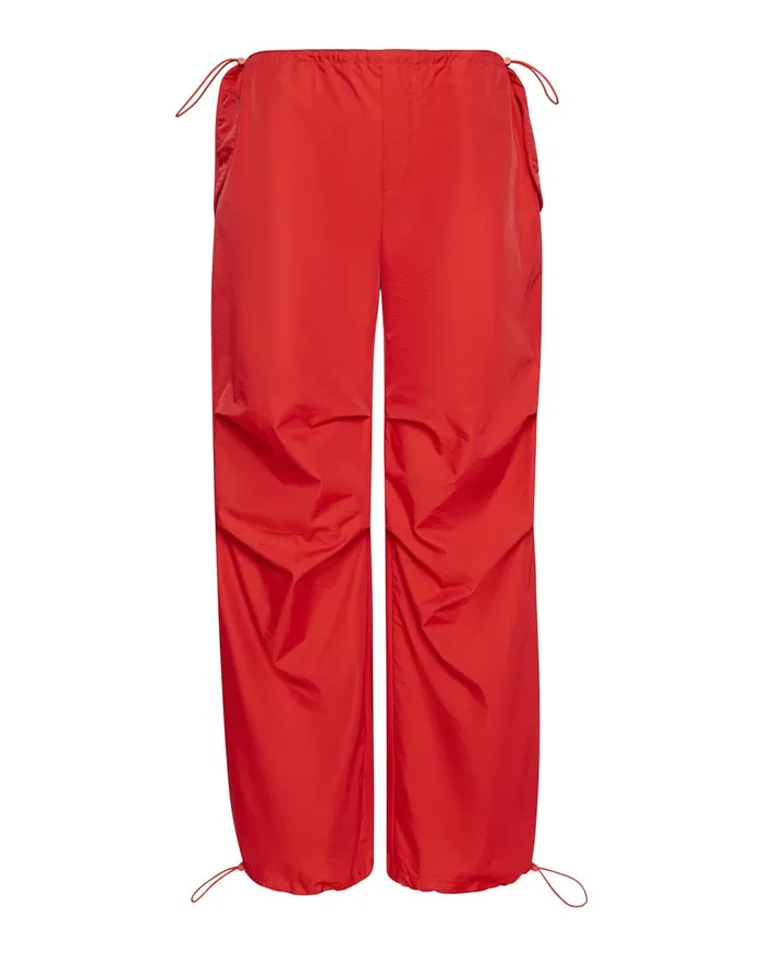 Womens Steve Madden Bottoms Pia Parachute Pant Red