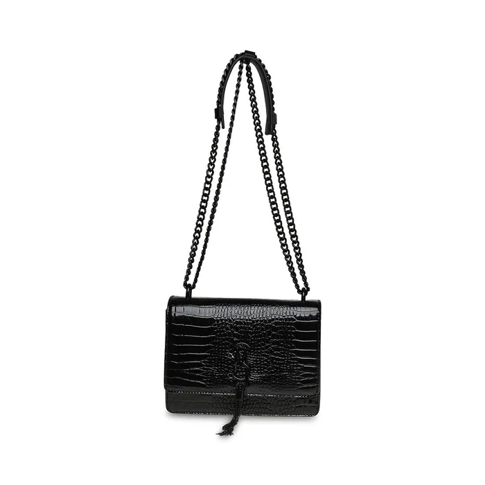 Womens Steve Madden Crossbody Bags Bamara Crocodile BlackBlack