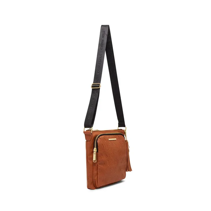 Womens Steve Madden Crossbody Bags Logo Crossbody Cognac