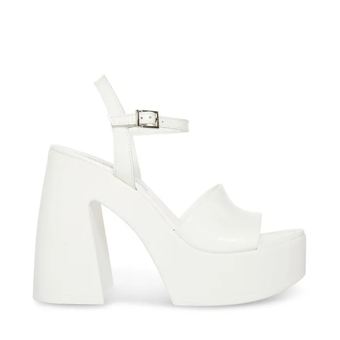 Womens Steve Madden Heels Jordana White Patent