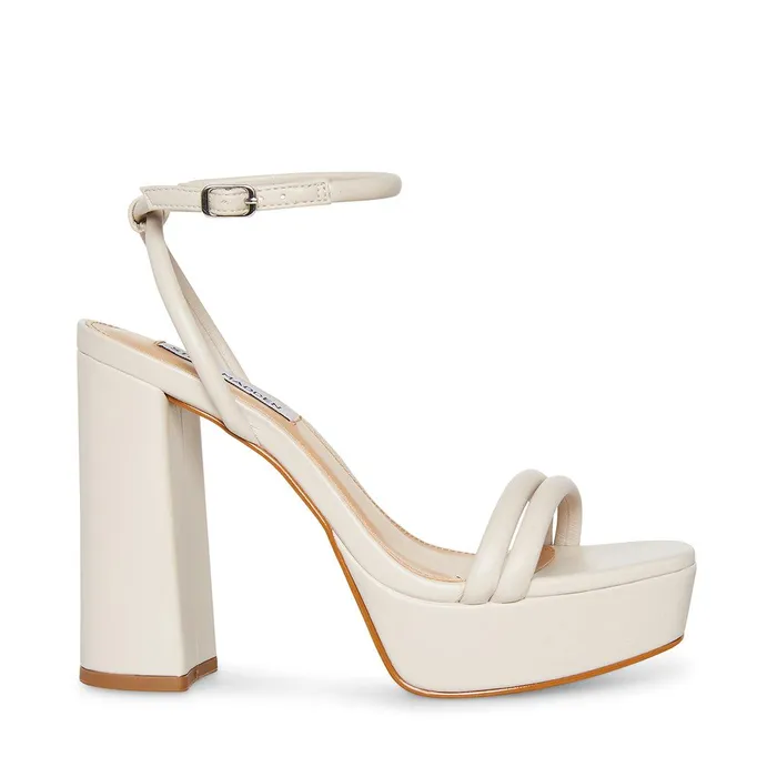 Womens Steve Madden Heels Lofty Bone Leather