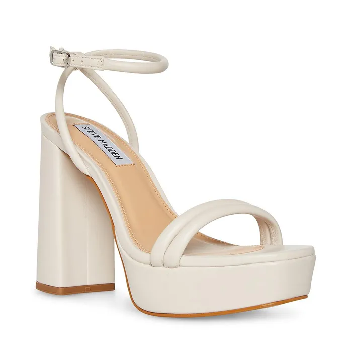 Womens Steve Madden Heels Lofty Bone Leather